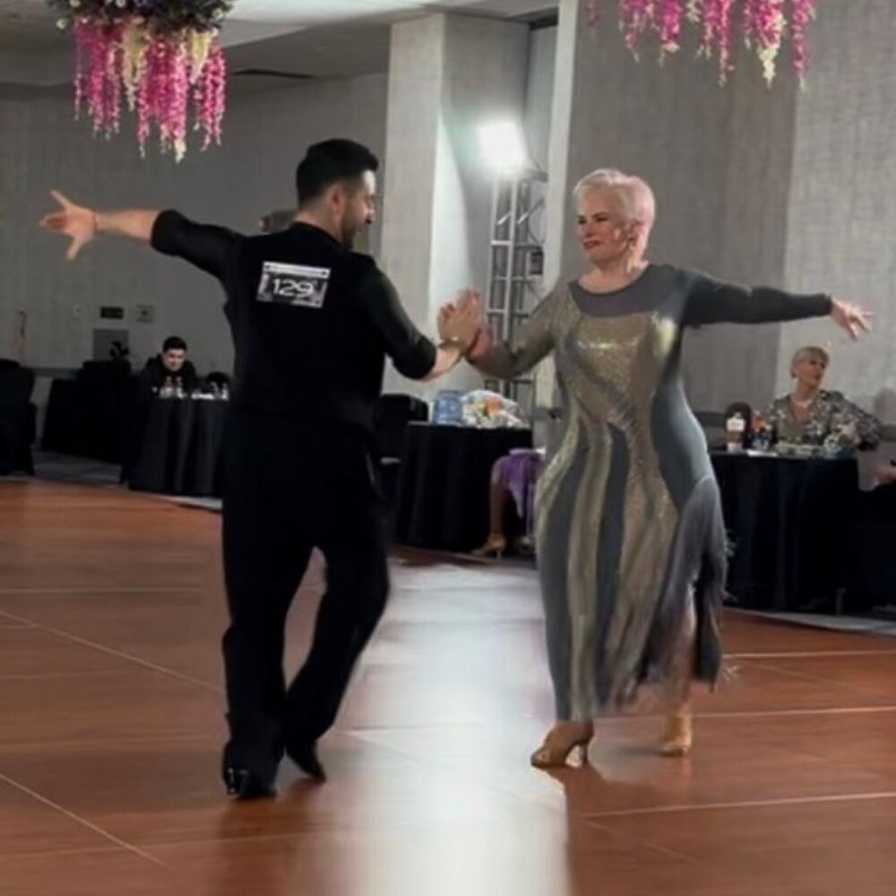 Latino Dancewares Gun Metal Grey Dress